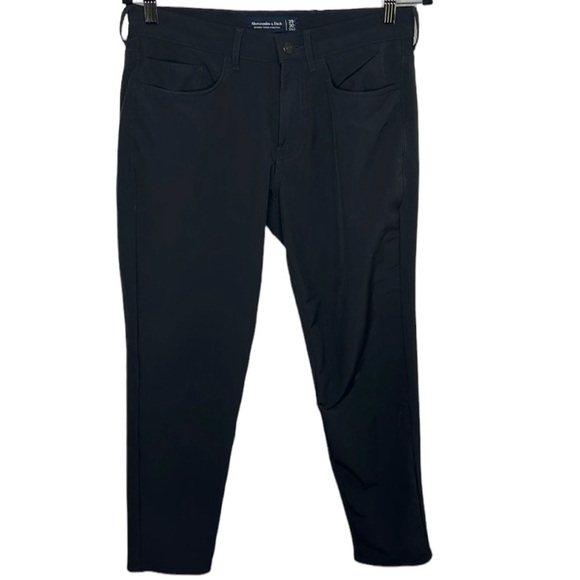 Abercrombie & Fitch Skinny Taper Stretch Black Pants Women's Size 29 - Picture 1 of 4